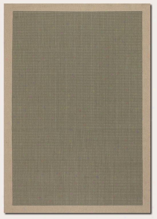 2' X 3'7&quot Area Rug Dotted Pattern With Choice part Border In Green Color