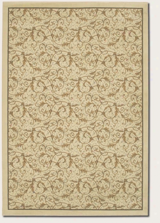 2' X 3'7&quot Area Rug Gold Schedule Ferm Design In Ivory Color