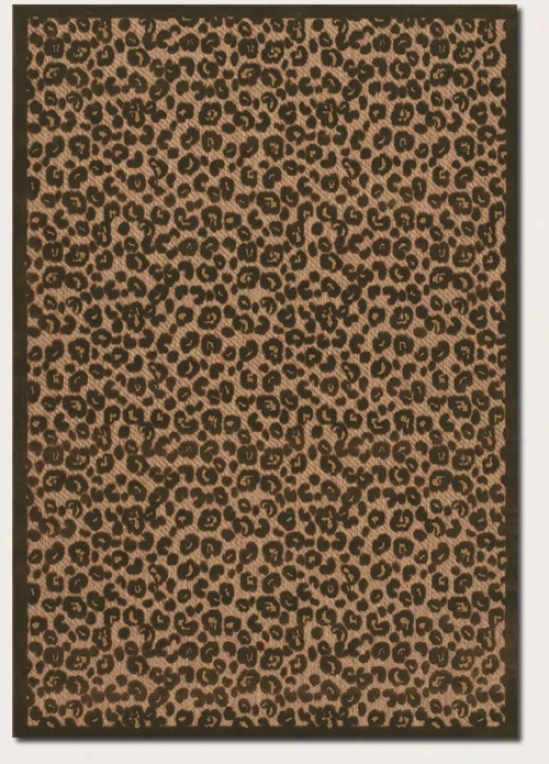 2' X 3'7&quot Area Rug Leopard Pattern In Tan And Brown