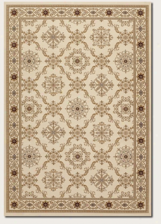 2' X 3'7&quot Arwa Rug Persian Diamond Pattern In Ivory