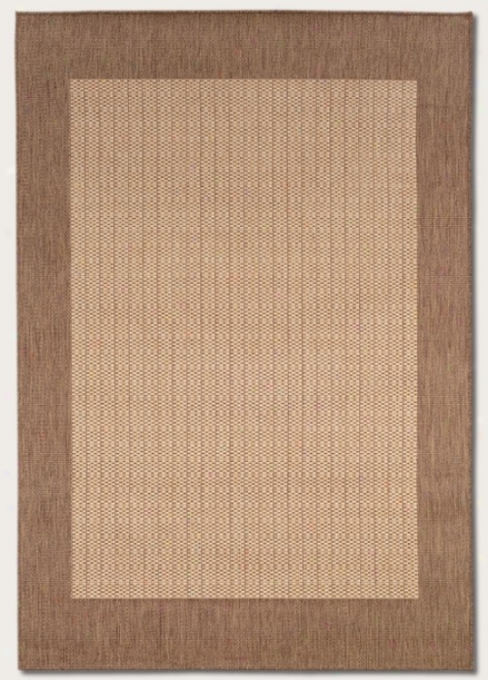2' X 3'7&quot Area Rug With Border In Natural Color