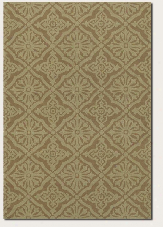 2' X 4' Area Rug Geometric Pattern In Beige