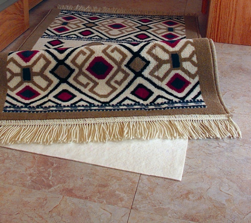 2' X 4' Area Rug Pad Reversible With Non-slip Latex Foam