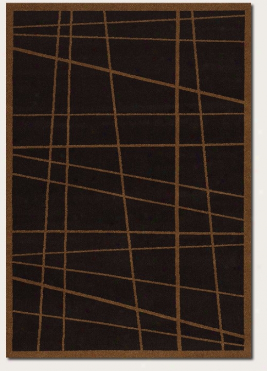 2'11&quot X 7'6&quot Runner Area Rug Contemporary Style In Dark Brown