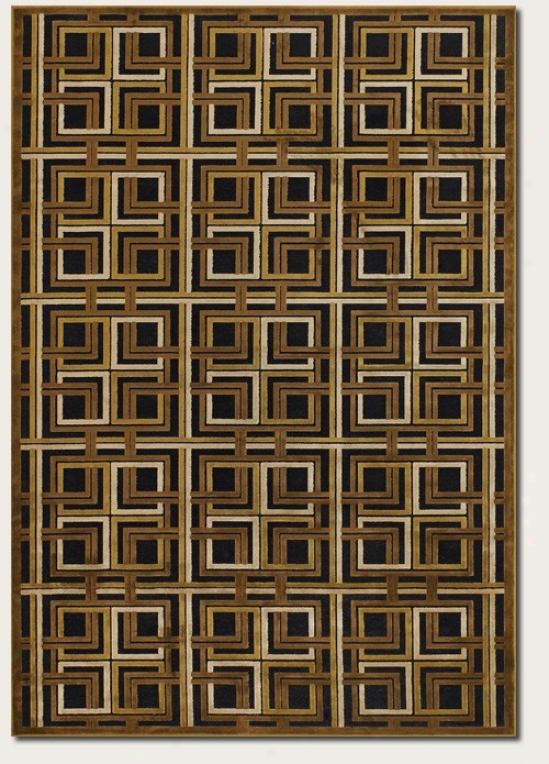 2'11&quot X 7'6&quot Runner Area Rug Geometric Pattern In Antique Braas