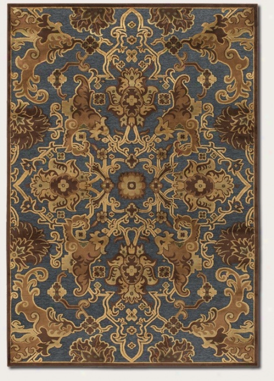 2'2&quot X 4'2&quot Area Rug Tapestry Pattern In Steel Blue