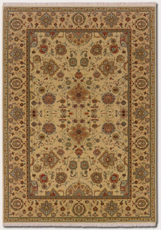 2'2&quot X 4'8&quot Area Rug Classic Persian Design In Autumn Wheat