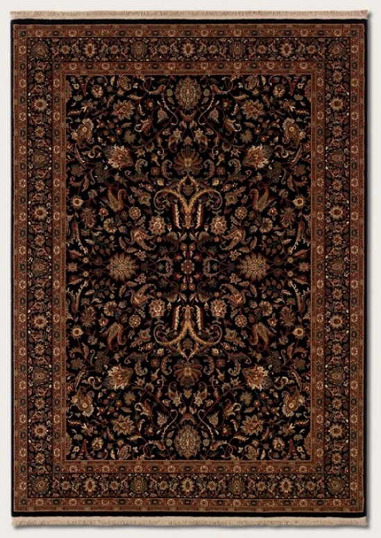 2'2&quot X 4'8&quot Area Rug Classic Persian Contrivance In Black