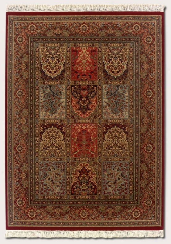 2'2&quot X 4'9&quot Area Rug Classic Persian Pattern In Burgundy Brown