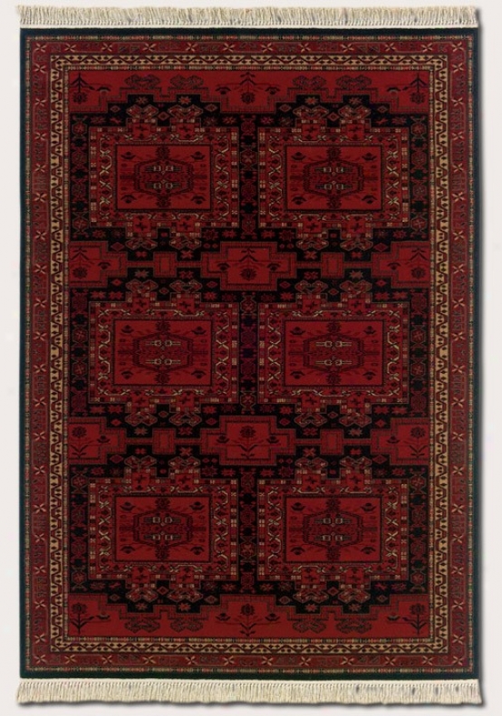 2'2&quot X 4'9&quot Area Rug Clssic Persian Pattern In Brick Red