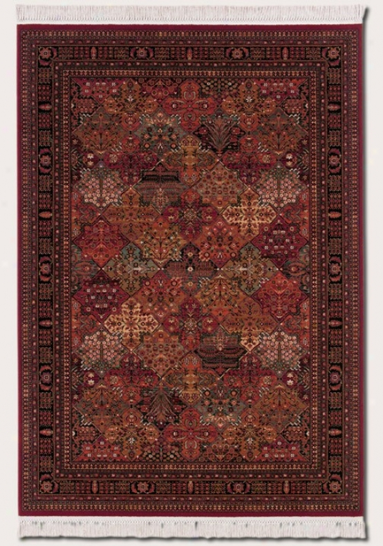 2'2q&uot X 4'9&quot Area Rug Ciassic Persian Pattern In Antique Red