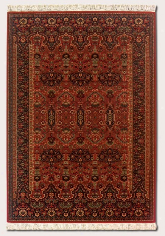 2'2&quot X 4'9&quot Area Rug Persian Pattern In Brick Red Color