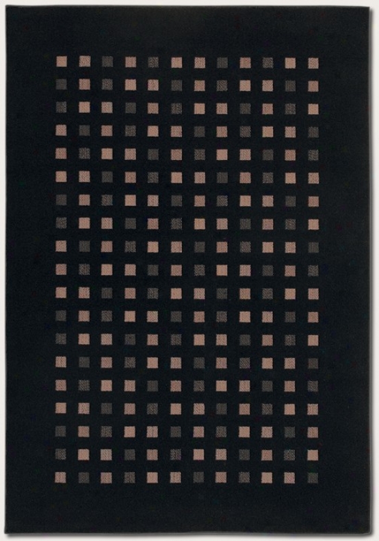 2'2&quot X 7'6&quot Runner Area Rug Contemporary Style In Black Color