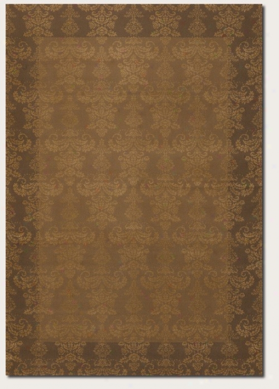 2'2&quot X 7'6&quot Runner Area Rug Damask Pattern In Beige Color