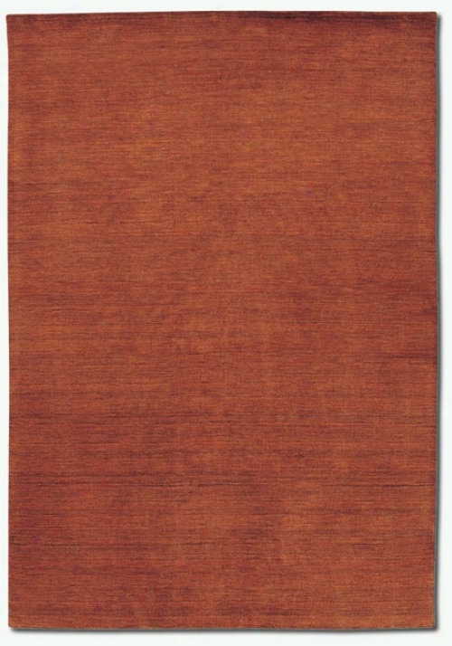 2'2" X 7'9" Contemporary Aura Burrnished Rust Runner Area Rug