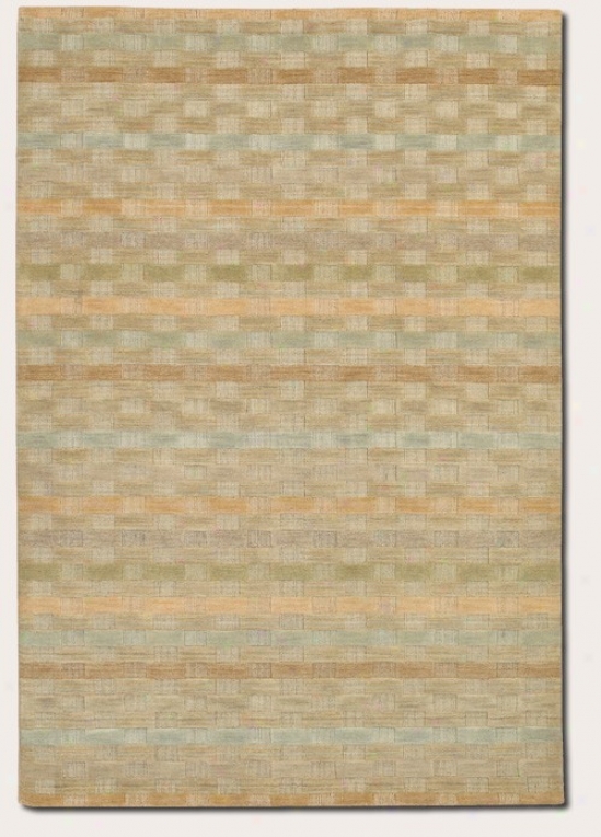 2'2&quot X 7'9&quot Messenger Area Rug Striped Pattern In Natural And Beige