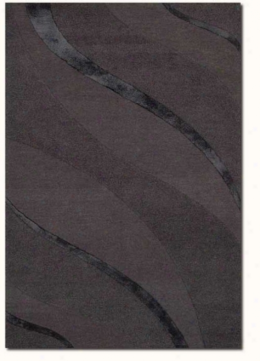 2'2&quot X 7'9&quotcontemporary Ribbons Carve Grey Area Runner Rug