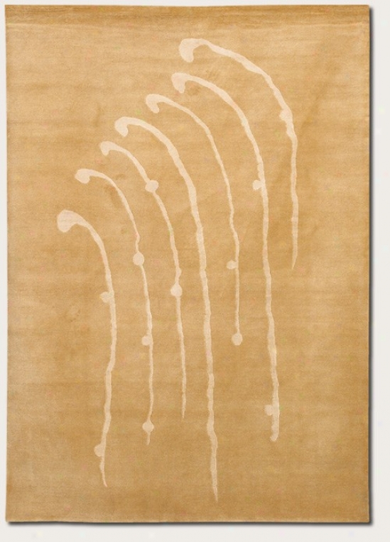 2'2" X 8' Runner Yard Rug Contemporary Style In Golden Wheatfield