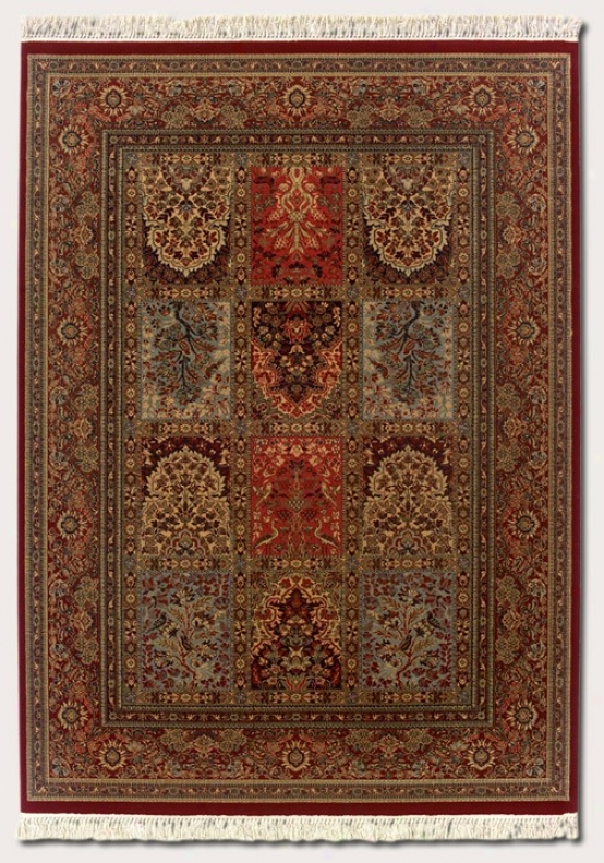 2'2&quot X 9'2&quot Runner Area Rug Classic Persian Pattern In Burgundy Brown