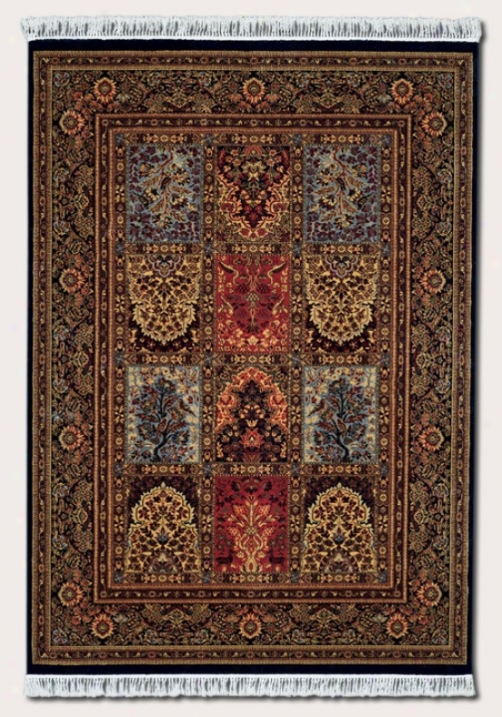 2'2&quot X 9'2&quot Runner Area Rug Classic Persian Pattern In Black