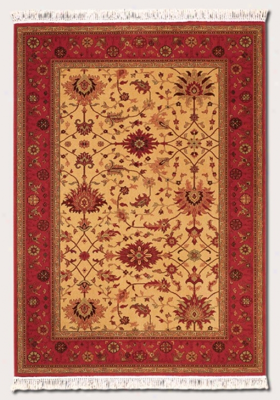 2''2&quot X 9'2&quot Runner Area Rug Persian Floral Pattern In Brick Red And Gold