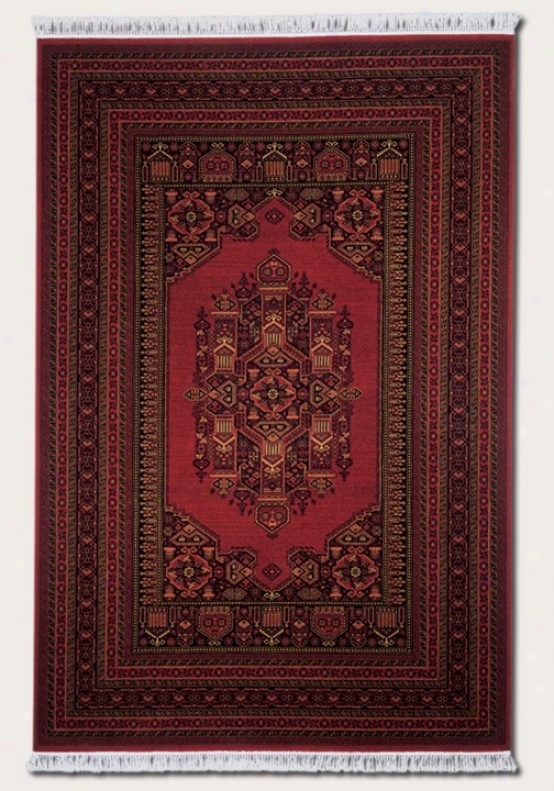 2'2&quot X 9'2&quot Messenger Area Rug Persian Pattern In Burgundy