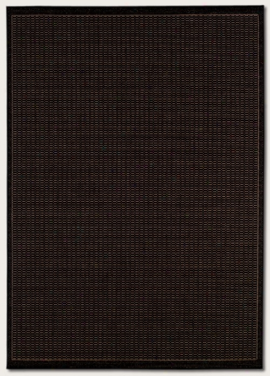 2'3&quot X 11'9&quot Runner Area Rug Contemporary Style In Black And Cocoa Color