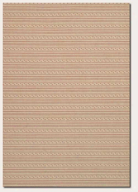 2'3&quot X 11'9&quot Runner Area Rug Sttiped Pattern In Cream And Red