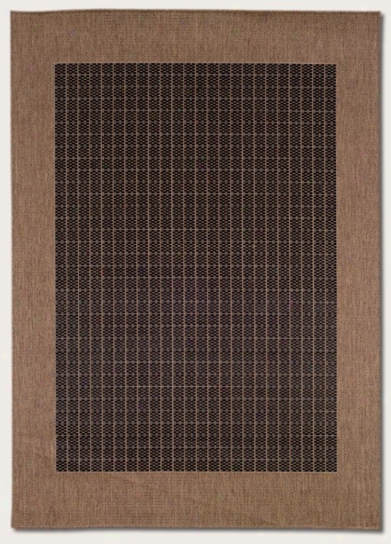 2'3&quot X 11'9&quot Runner Area Rug With Border In Cocoa Color