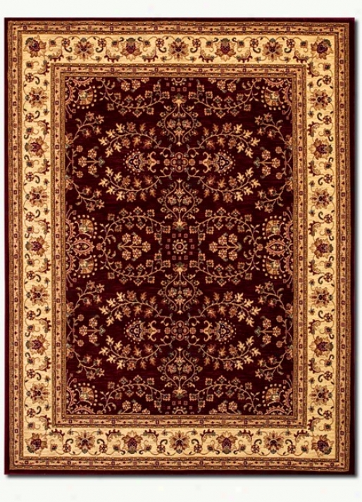 2'3&quot X 3'3&quot Traditional Persian Floral Motifs Red-cream Area Rug