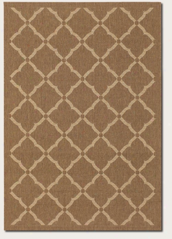 2'3&quot X 7'10&quot Area Rug Floral Grid Pattern In Gold And Cream