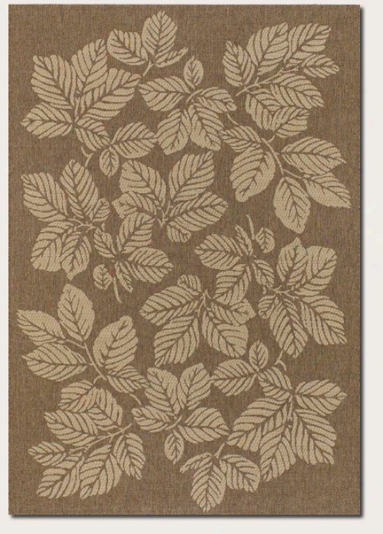 2'3&quot X 7'10&quot Runner Areq Rug Fall Leaf Psttern In Gold And Cream