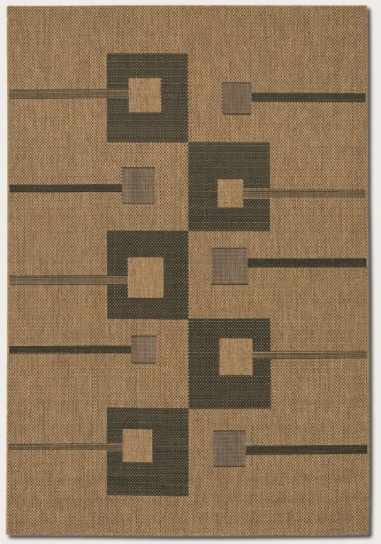 2'3&quot X 7'10&quot Runber Area Rug Contemporary Style In Natural And Black