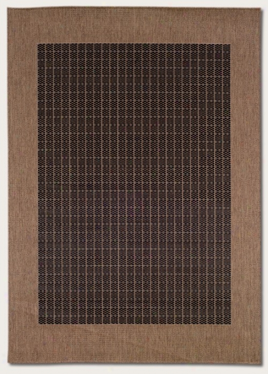 2'3&quot X 7'10&quot Runner Area Rug With Border In Cocoa Color