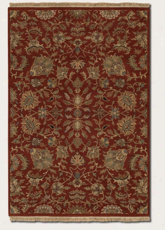 2'3&quot X 8'3&quot Runner Area Rg Flora lPattern In Rust Color