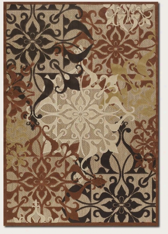 2'4&quot X 11'9&quot Rubner Area Rug Medallion Pattern In Tan Color
