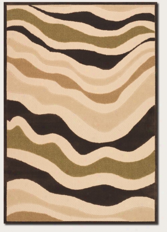 2'4&quot X 7'10&quot Runner Area Rug Contemporary Style In Sand And Brown