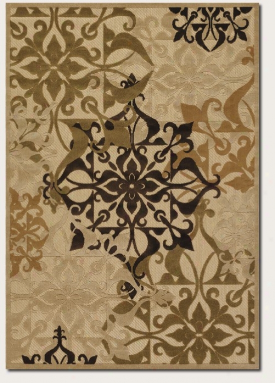 2'4&quot X 7'10&quot Runner Area Rug Medallion Pattern In Sand Color