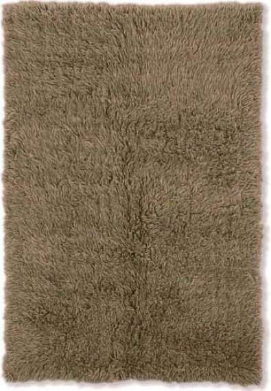 2'4&quot X 8'6&quot New Flokati Runner Area Rug - 100% Wool Mushroom Color