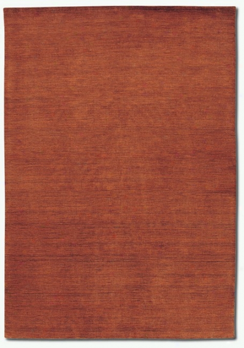 2'6" X 4'2" Contemporary Aura Burnished Rust Area Rug