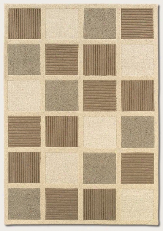 2'6&quot X 4'6&quot Area Rug Contemporary Style In Beige And Affectionate