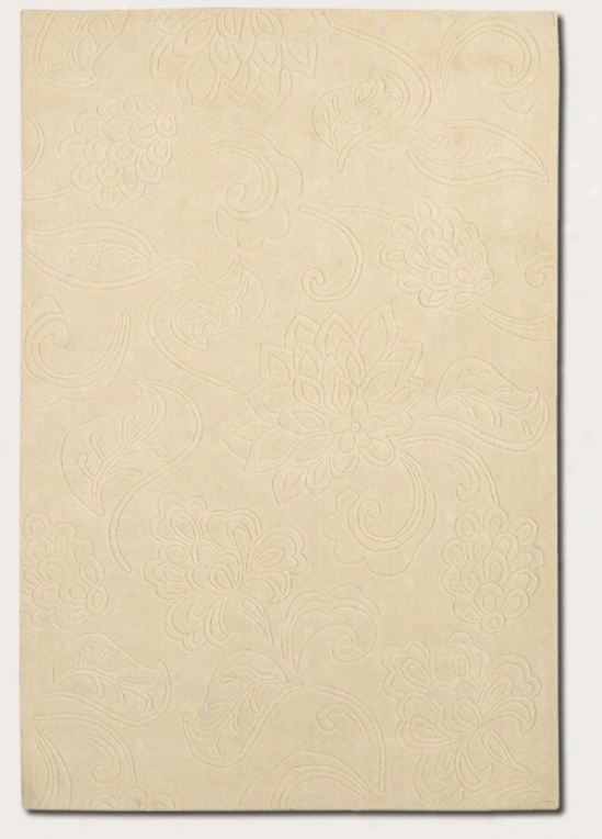 2'6&quot X 4'6&quot Area Rug Contemporary Style In Ivory Colr