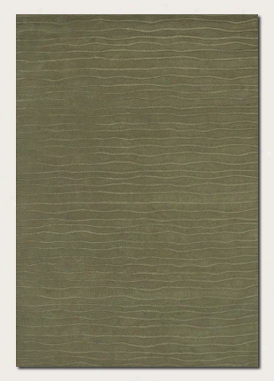 2'6&quot X 4'6&quot Area Rug Handful Crafted Contemporary Style In Sage Inexperienced