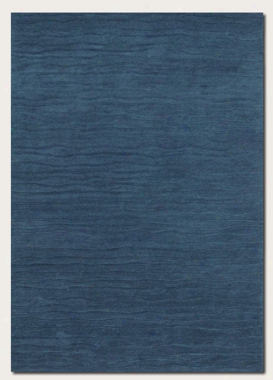 2'6&quot X 4'6&quot Area Rug Hand Crafted Contemporary Style In Blue Jay