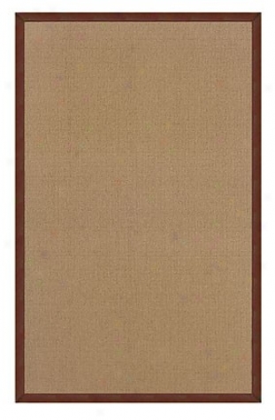 2'6&quot X 8' Haand Tufted Runner Area Rug In Cprk With Brown Border