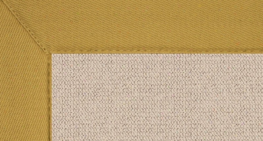 2'6&quot X 8' Natural Wool Runner Area Rug - Athena Hand Tufted Rug With Gold Border
