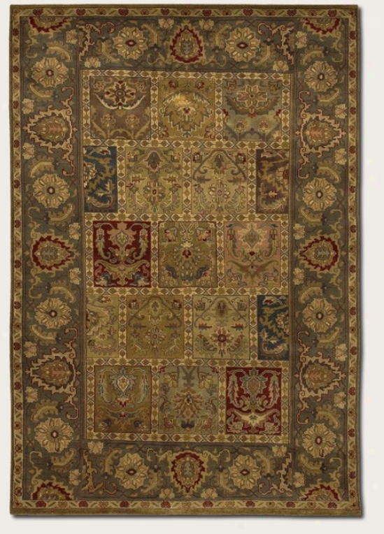 2'6&quot X 8' Runner Region Rug Antique Persian Design In Green