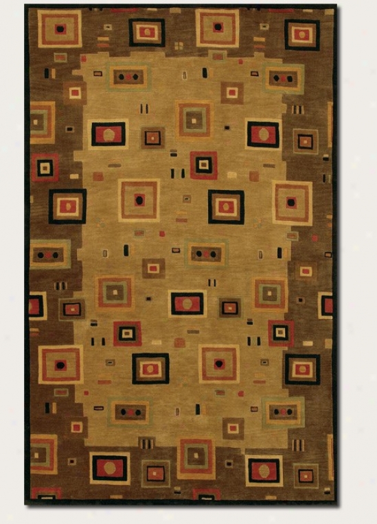 2'6&quot X 8' Runner Area Rug Contemporary Style In Earthtones Color