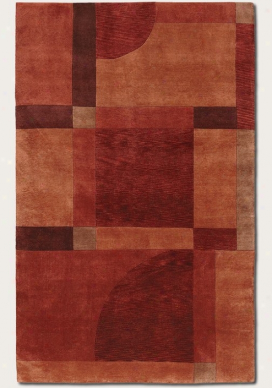 2'6&quot X 8' Runner Area Rug Hand Knotted Contemporary Style In Red Miso