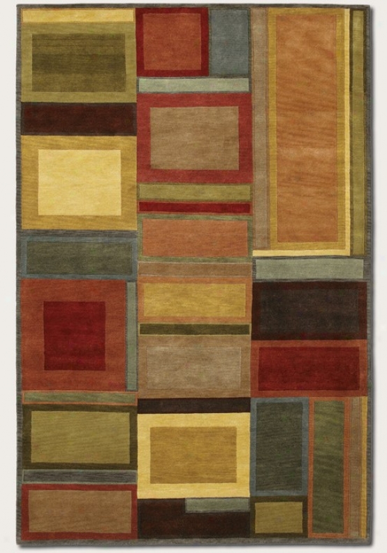 2'6&quot X 8' Runner Area Rug Hand Knotted Congemporary Style In Multi Color